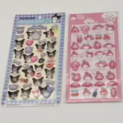 新品 Kuromi & My Melody シールセット