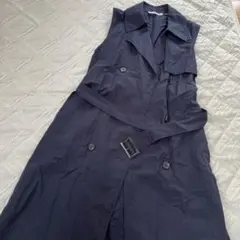 ユニクロJW アンダーソンリネンブレンドラペルワンピロングジレM