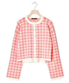 ニットキャミ＆カーディガン☆セット ピンク w closet ウィッシュコアのサムネイル