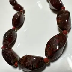 天然石オーバル形ネックレス