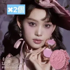 フラワーノーズ　チーク　ストロベリーロココ　リトルクランベリー　パウダーチーク