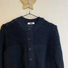 メッシュクルーネックカーディガン