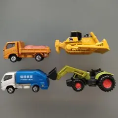 トミカ　siku 車両セット ブルドーザー トラック トラクター ４台セット