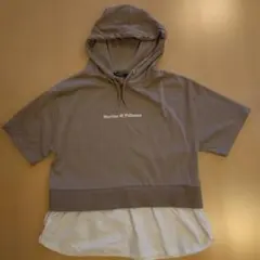 半袖パーカー(モカ)