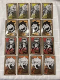 ヒロアカ展 原画展 箔押しクリアカード 爆豪勝己 4種 コンプリート