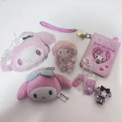 マイメロ　まとめ売り　マスコットミラー　白いちごのティータイム