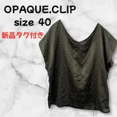 【M-248】 新品 オペークドットクリップ カットソー ブラウス2way