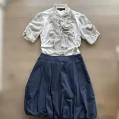 フリルブラウス＆バルーンスカートセットのサムネイル
