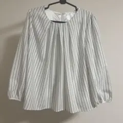 m.f.editorial ブラウス　ストライプ