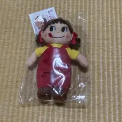 ペコちゃん ぬいぐるみキーホルダー レッド