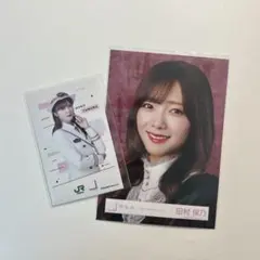 櫻坂46 田村保乃 櫻旅 クリアカード ミニフォトカード JR 鶴岡駅 非売品 櫻坂46 田村保乃 JR東日本 ミニフォトカード 2種セット 鶴岡駅限定