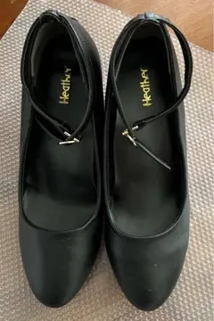 Heather パンプス黒　未使用のサムネイル