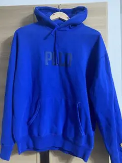 青パーカー パーカー