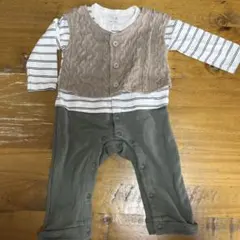 petit main ロンパース 長袖　80