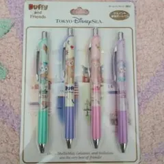ディズニーリゾート ENERGEL 4色ボールペン ダッフィー ジュビリー