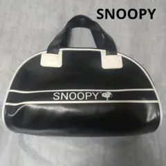 SNOOPY スヌーピー ミニボストンバッグ ブラック 黒
