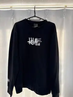 HUF スウェット ブラック 刺繍ロゴ
