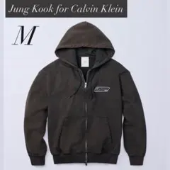 m*♡様 Jung Kook   テリーリラックスフーディ Jung Kook Calvin Klein テリーリラックスフーディーM - メルカリ
