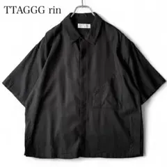 TTAGGG rin / Fri Front S/S Shirt BLACK