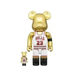 ベアブリックMichael Jordan AIR JORDAN 400％　金 BE@RBRICK SERIES 50