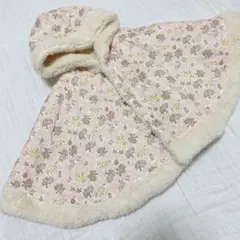 506070★アフタヌーンティーリビング ベビーポンチョ リバーシブル ケープ