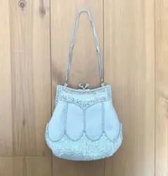 パーティミニバッグ　シルバーホワイト系