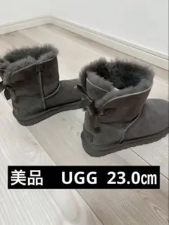 UGG ムートンブーツ グレー リボンのサムネイル