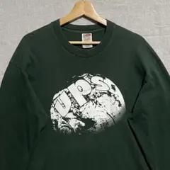 ロンT 90s UPS フルーツオブザルーム 地球 長袖 企業 tシャツ L