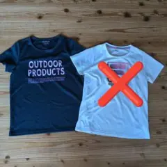 アウトドアプロダクツ　Tシャツ　L　レディース　半袖　スポーツウェア　紺色
