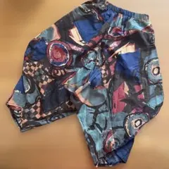 新品未使用　多色抽象デザイン サルエルパンツ　タグ付