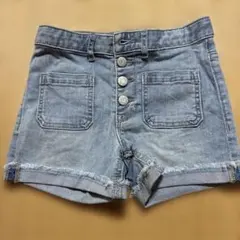 デニムブルー ハーフパンツ