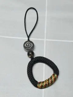 フィンガーストラップ ブラック 黒 中華風