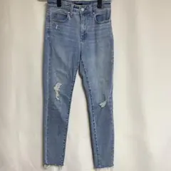 新年特価！UNIQLO スキニー ダメージデニム