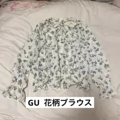 GU ジーユー 花柄ブラウストップス Sサイズ