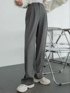 DAZY プリーツ フロント ハイウエスト スーツパンツ、レディースドレスパンツ