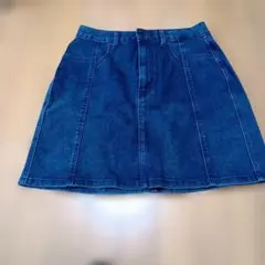 ダークブルー ミニスカート ジッパー付き - メルカリ