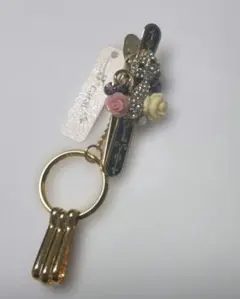 3 carat バッグキークリップ 猫