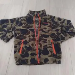 Columbia カモフラージュ キッズ フリースジャケット XS
