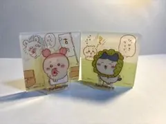 ちいかわ　アクリルシーンクリップビスケット　２つセット