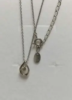 4℃　シルバー　しずくドロップ　ネックレス