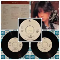 中森明菜 見本盤 レコード ミ・アモーレ サイン入り 非売品 プロモ 白ラベル 中森明菜 見本盤 レコード ミ・アモーレ サイン 非売品 プロモ 白