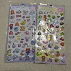 h*u様 【新品】《2枚セット》ボンボンドロップシール　ぷくぷくシール　立体シー