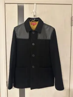 Supreme ウールレザー 黒のサムネイル