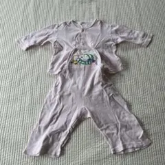 スヌーピー 薄いピンク コットンロンパース 90年代　vintage パジャマ