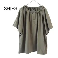 SHIPS any 半袖 Tシャツ カーキのサムネイル