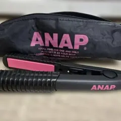 ANAP ストレートヘアアイロン ブラック/ピンク