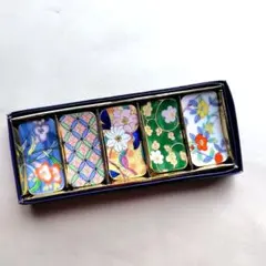 花柄陶器製箸置き　5個セット