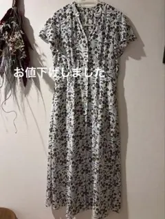 トゥービーバイアニエスベー 花柄 コットンシャツワンピース 38 - メルカリ