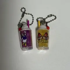ディズニーキャラクター レトログラスミニチュアチャーム チップとデール デイジー