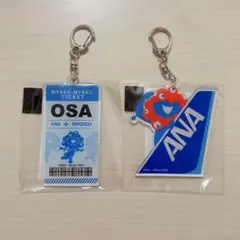 EXPO 2025 ミャクミャク ANA アクリルキーホルダー 尾翼 チケット